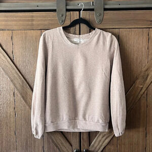 The Lady & The Sailor Crafted In The USA Tan Speckled Sweatshirt Size Small